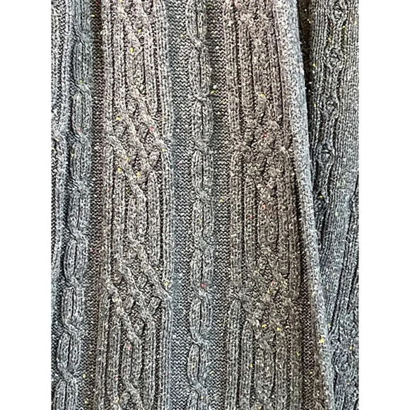 Soft Surrounding Womens Gray M Cable Knit Costal Cardigan - Picture 9 of 12